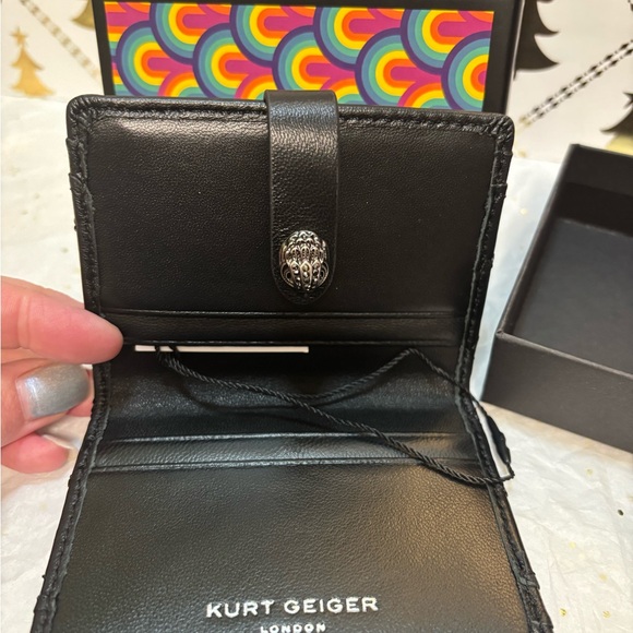 Kurt Geiger Black Quilted Wallet NWT - Picture 6 of 10